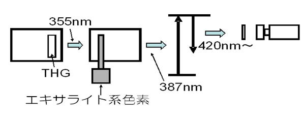 CH （Nd：YAG laser・Dye laser + CCD camera with I.I.）</